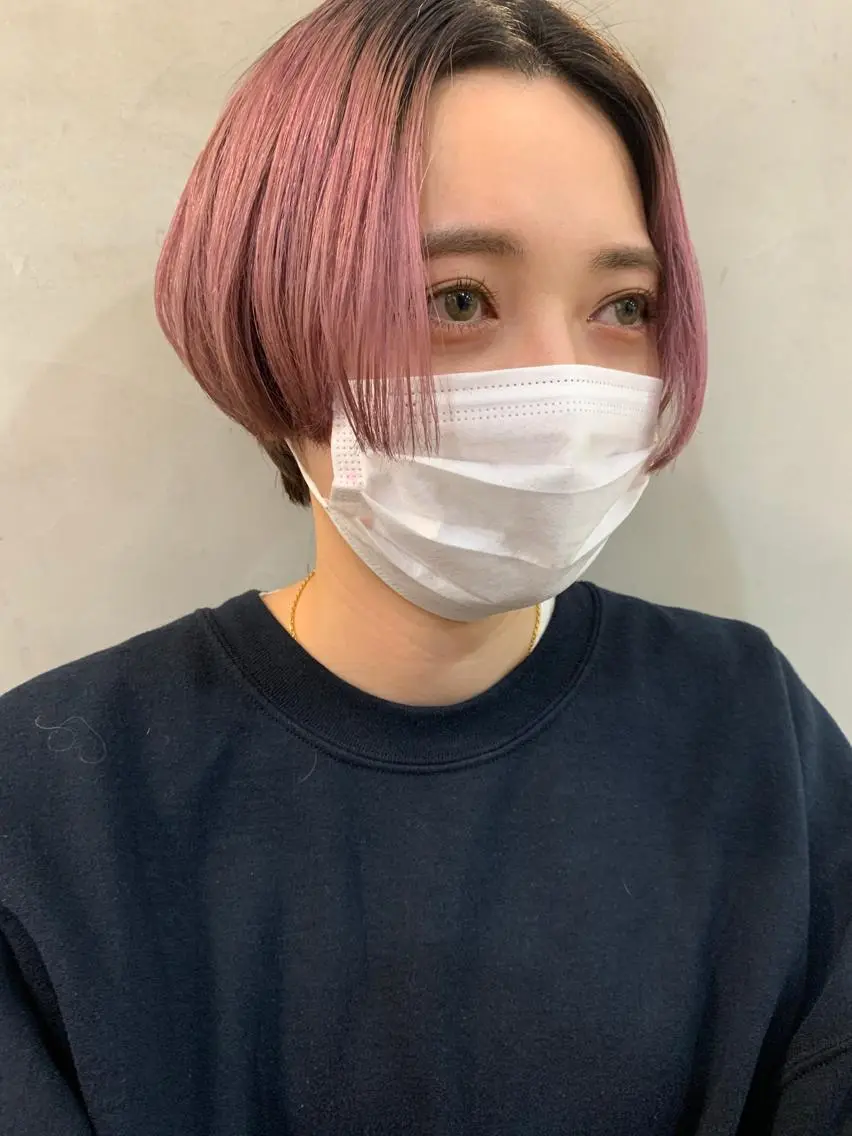 ショート 小顔レイヤー×コンパ クトボブ/林隆平のヘアスタイル