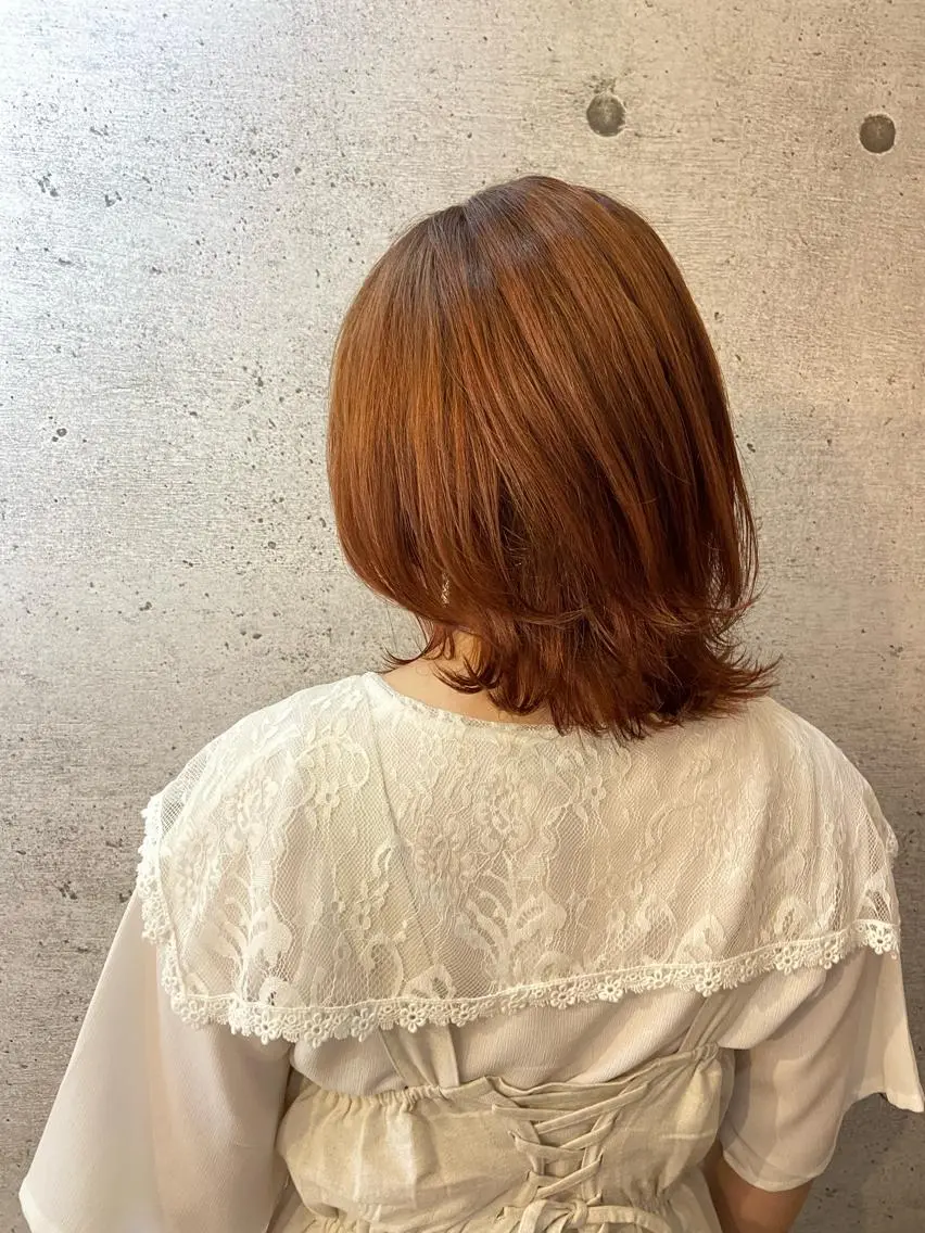 ミディアム ヘアカラー ✨髪質改善✨ 松田 愛莉のヘアスタイル