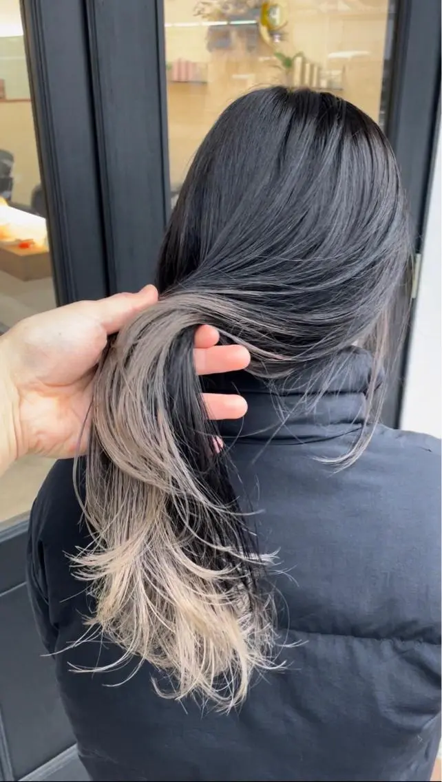 ロング ショートボブ 韓国風カラー ボブ ハイライト 髪質改善 カット ヘアカラー トリートメント ヘアセット hair terra ce M奈良店のヘアスタイル