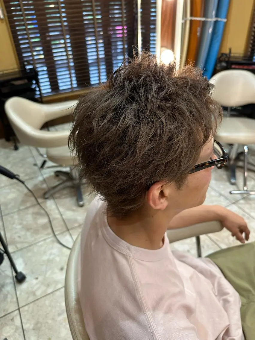 ショート カラー メンズ カット ヘアカラー 倉持誠也 ショートスタイル特化のヘアスタイル