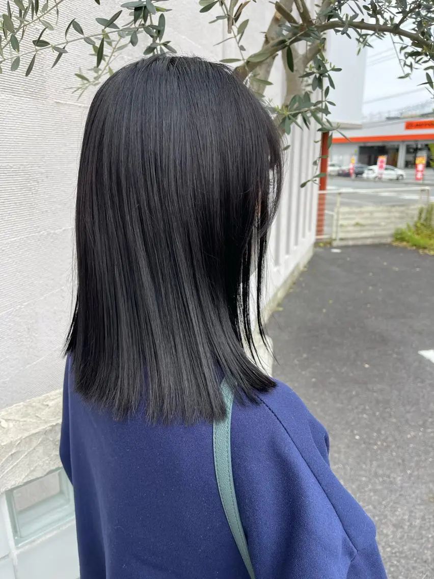 セミロング カット 縮毛矯正 トリートメント 梶原 真帆のヘアスタイル