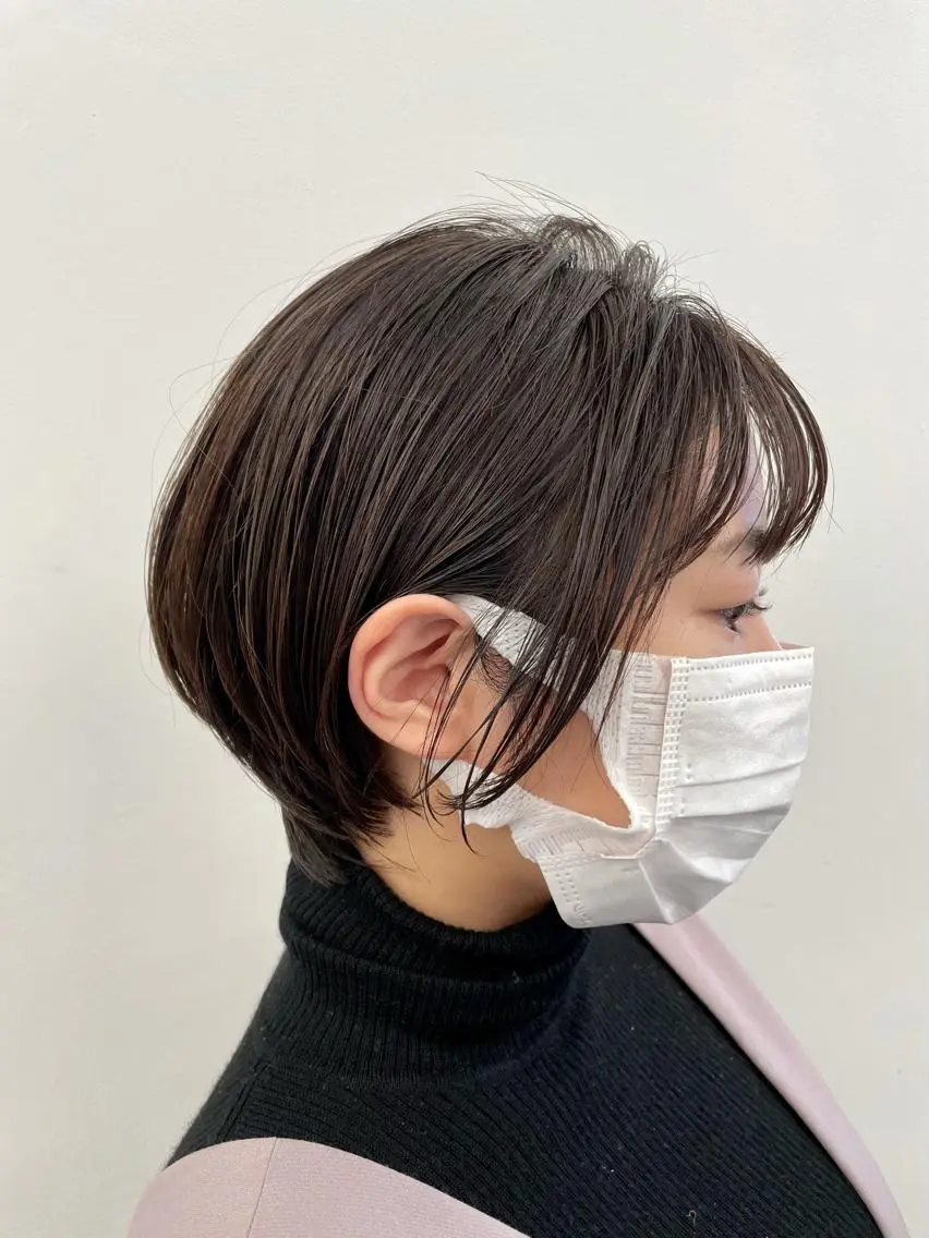 ショート カラー ショートボブ ハンサムショート ボブ ショートヘア 笠原 健人のヘアスタイル