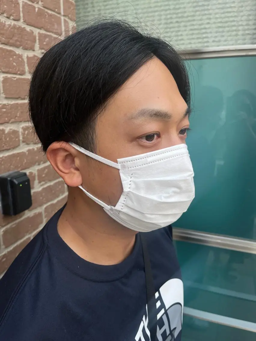 ショート メンズ メンズパーマ ケアカラー ピンクブラウン 外国人風カラー ショートヘア 久木原 ゆりのヘアスタイル