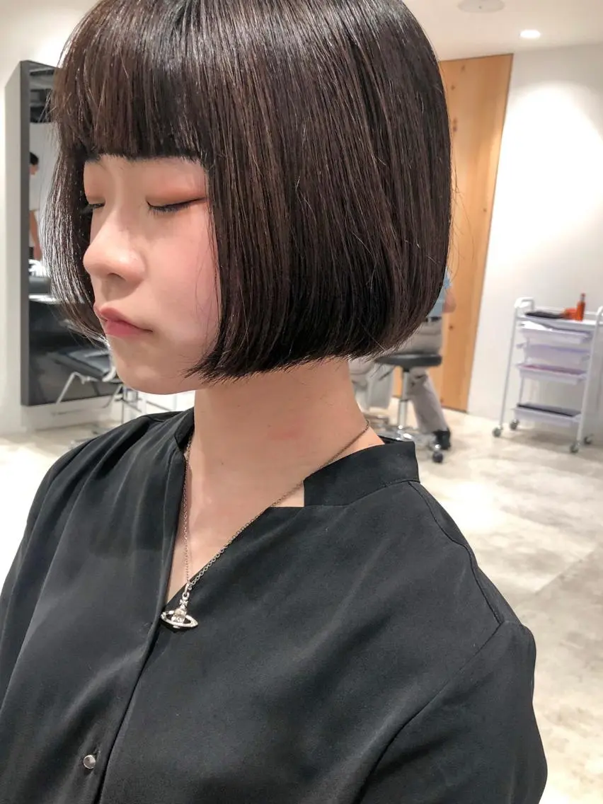 ショート カラー ボブ カット トリートメント センスをお届けします 大谷将生infpのヘアスタイル