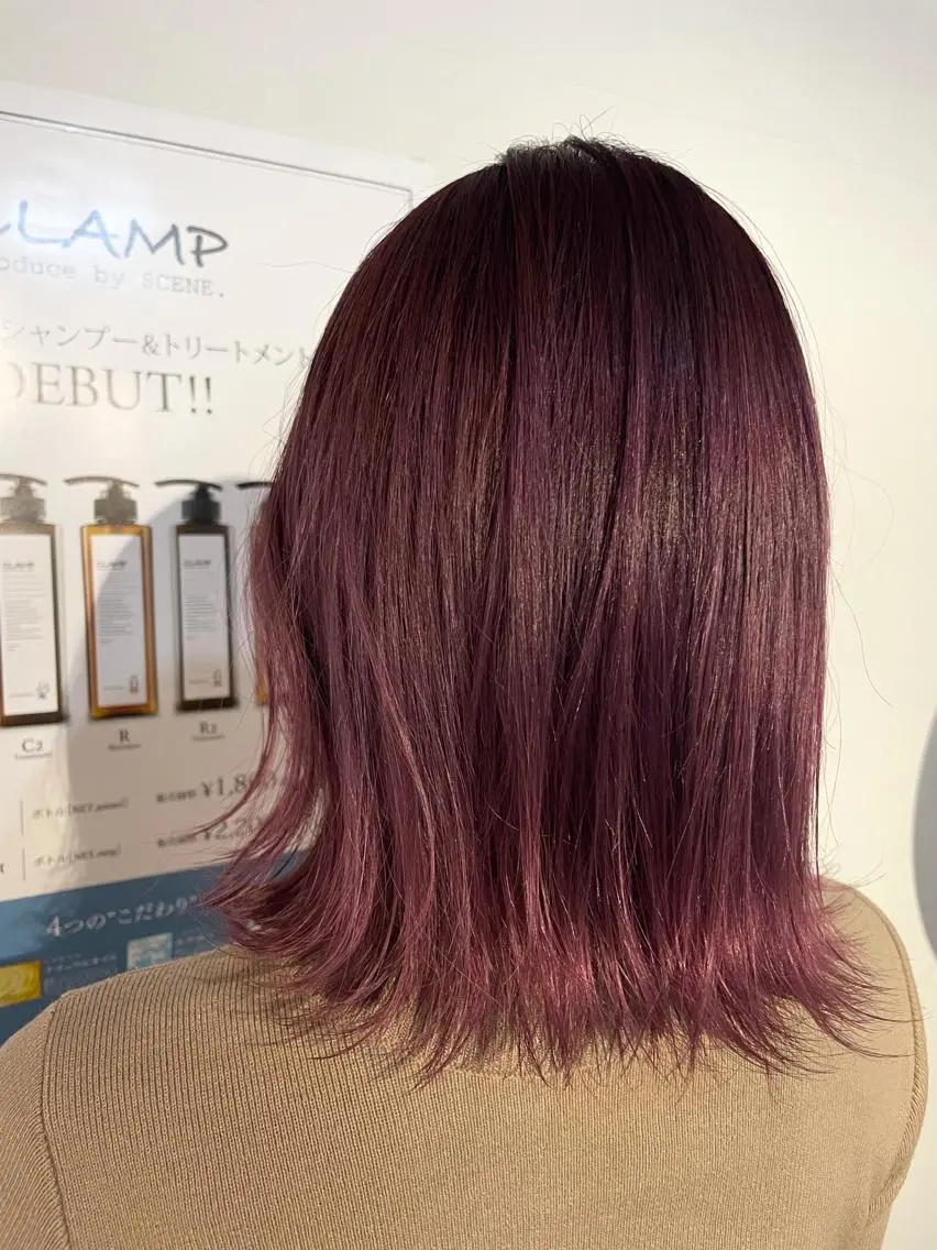 ミディアム カラー ヘアカラー トリートメント 🍊新宿南口🍊 ERINAのヘアスタイル