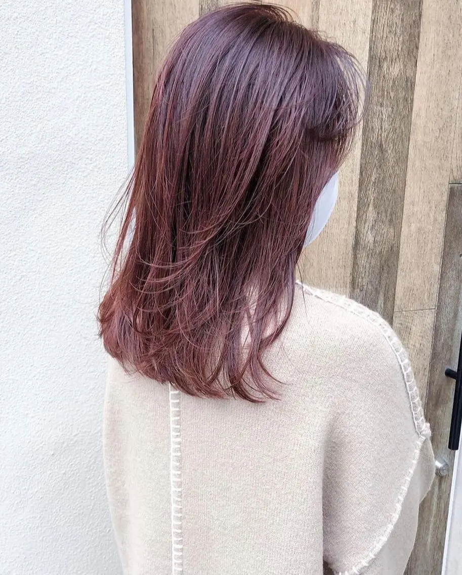 ミディアム カラー HATSUMEI ゆうまのヘアスタイル
