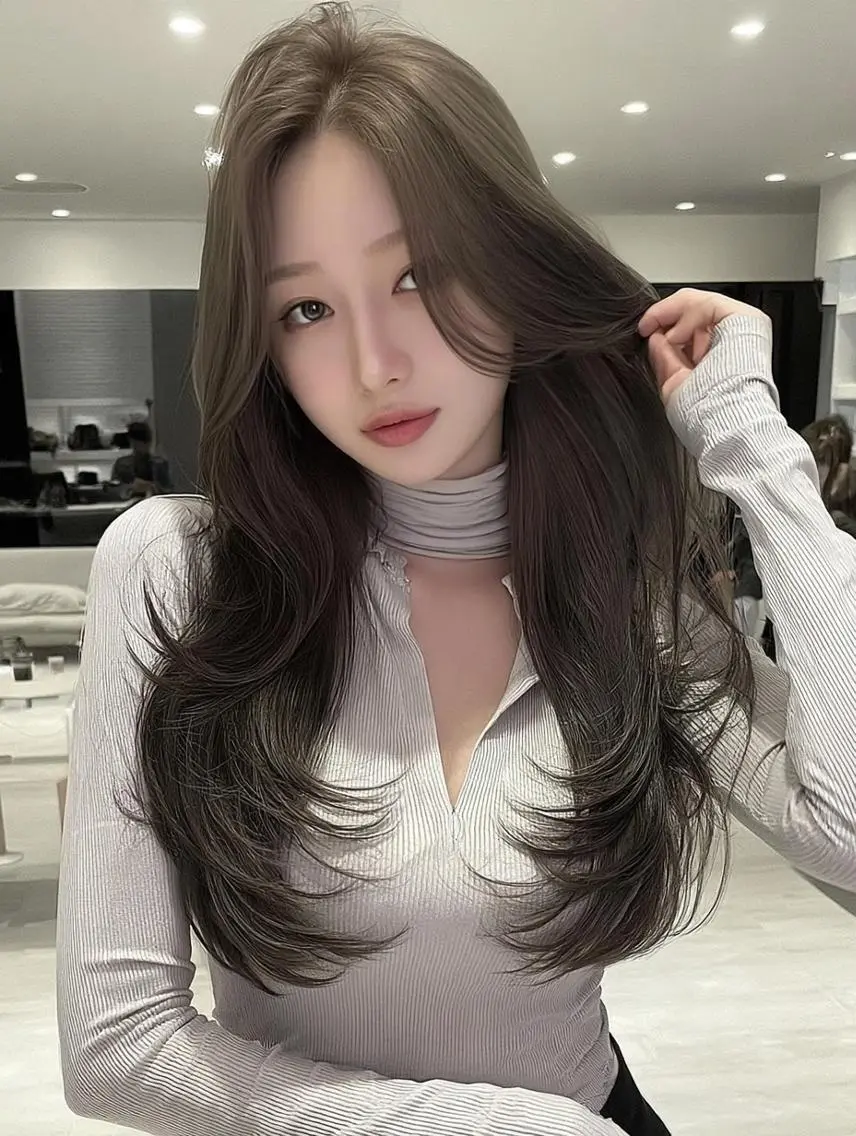 セミロング デート レイヤーカット 似合わせカット カット ヘアカラー トリートメント りきと🌈髪質改善/ 秋髪/艶カラーのヘアスタイル