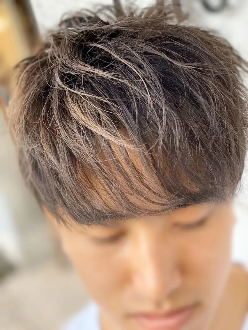 カラー メンズ SALOWIN栄 高須大貴のヘアスタイル