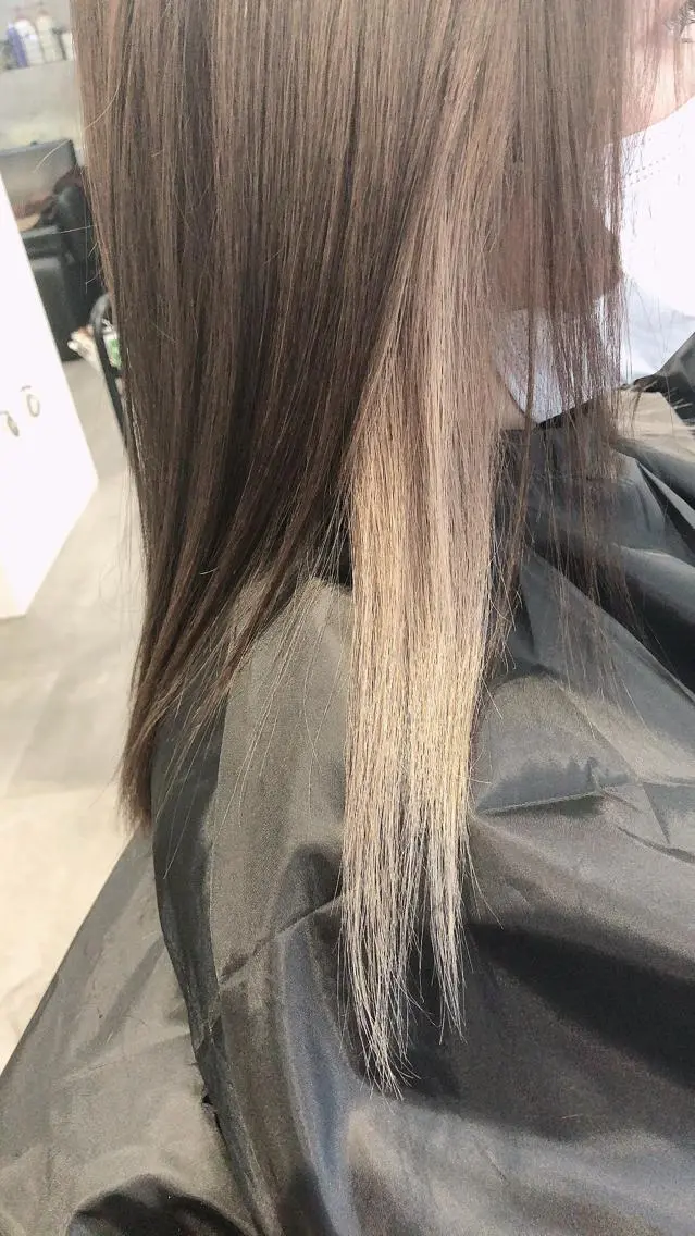 カラー ベージュカラー ブリーチ ブラウンカラー ブラウンベージュ インナーカラー 寺嶋 貴大のヘアスタイル
