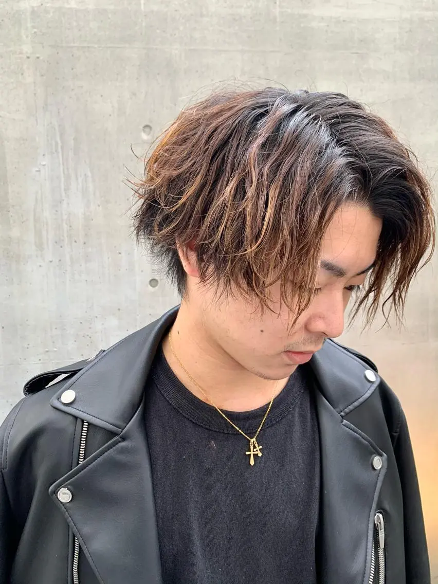 ミディアム カット パーマ 倉林隆一/艶髪🌸 透明感/髪質改善のヘアスタイル
