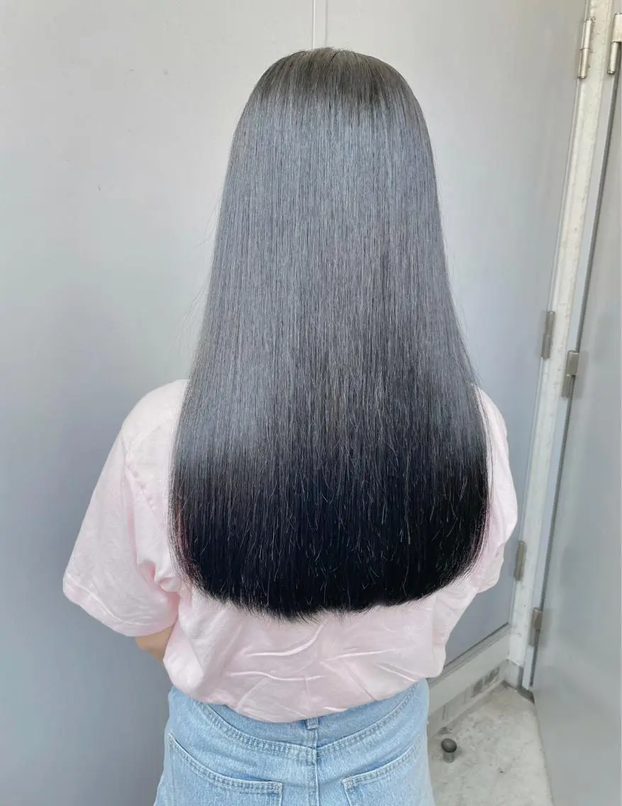 ロング カラー カット ヘアカラー トリートメント ヘッドスパ ヘアセット ベージュカラー💖 やすひろのヘアスタイル