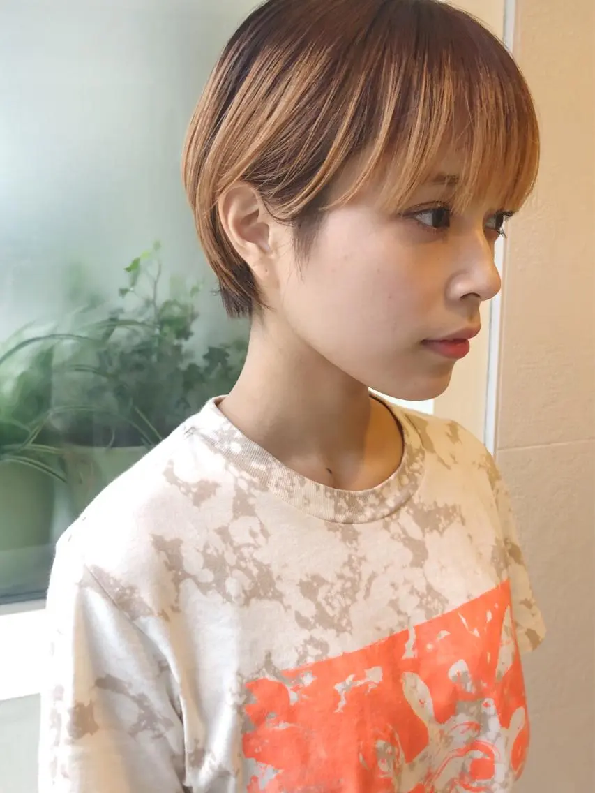 ショート ショートヘア お洒落ベージュ🤎 代官山shibukiのヘアスタイル