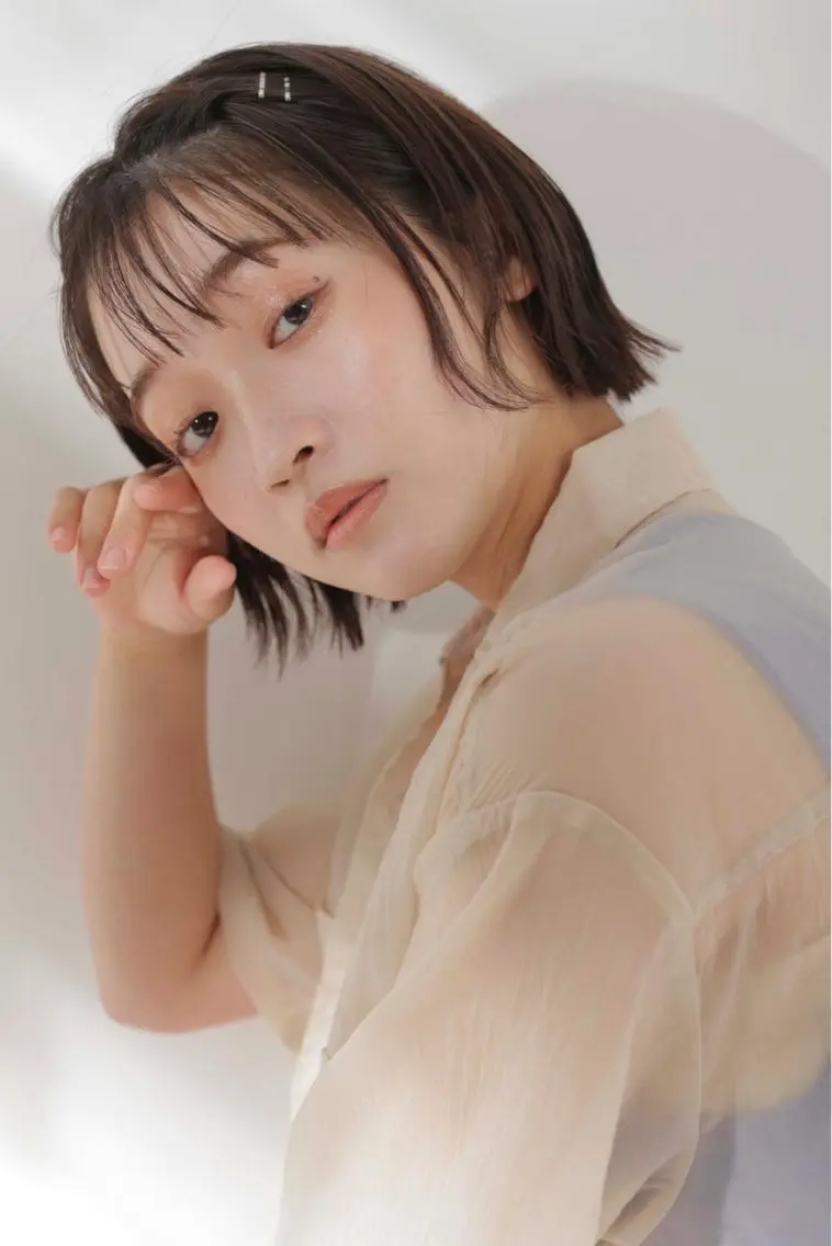 ショート カット ヘアカラー トリートメント しもかわ かほのヘアスタイル