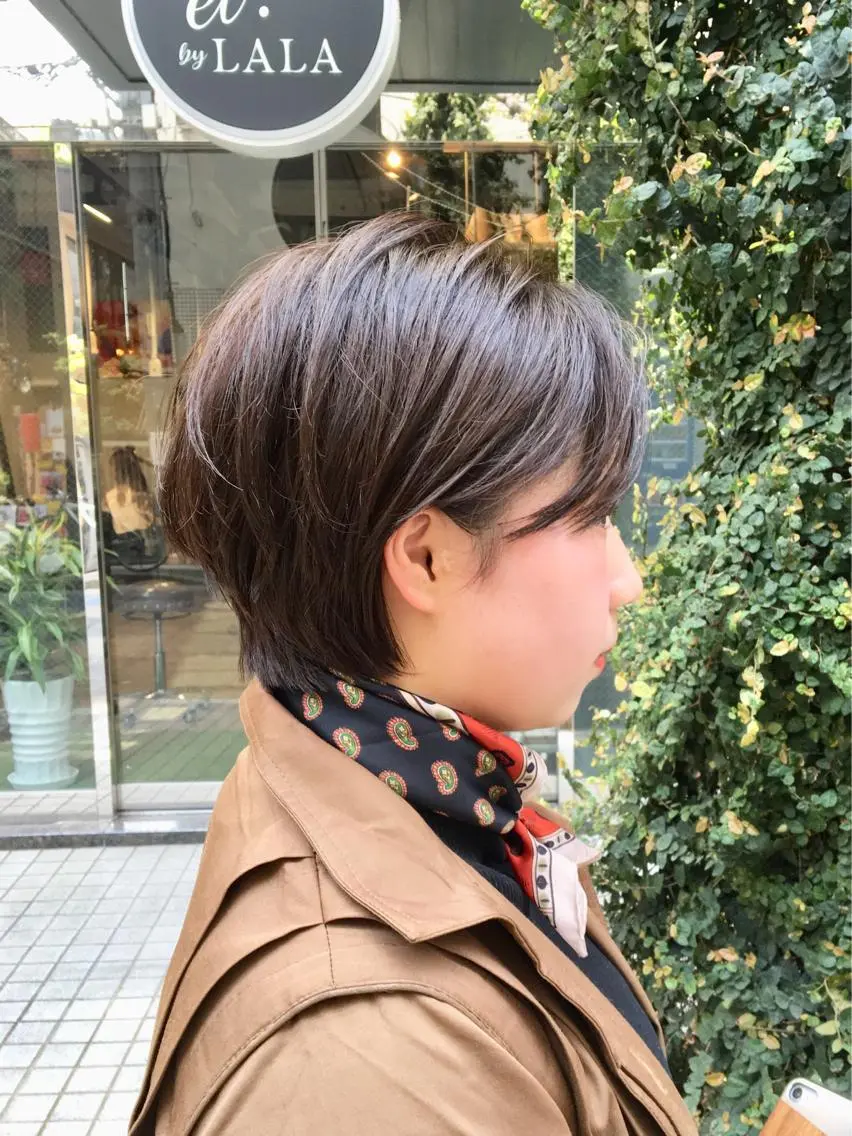 ショート カラー ハンサムショート ショートヘア ハイトーン/レイヤー /ウルフ⭐️永田⭐️のヘアスタイル