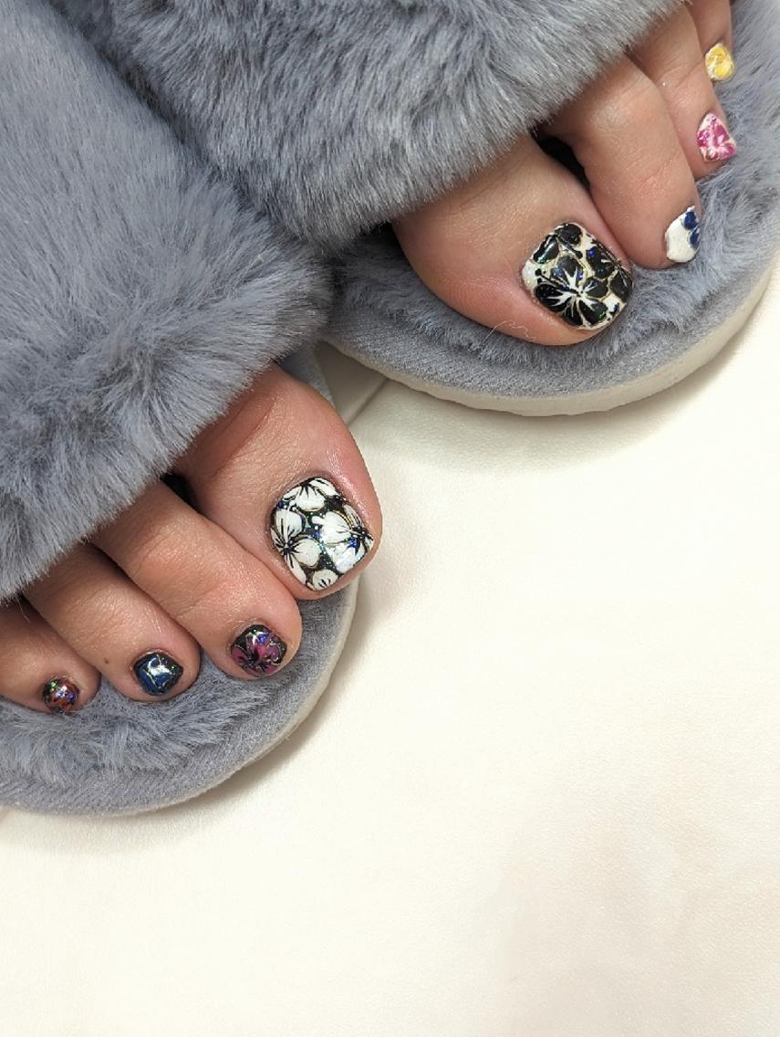 ネイル フットネイル フットネイル 推しネイル | 　aycnailのネイルデザイン