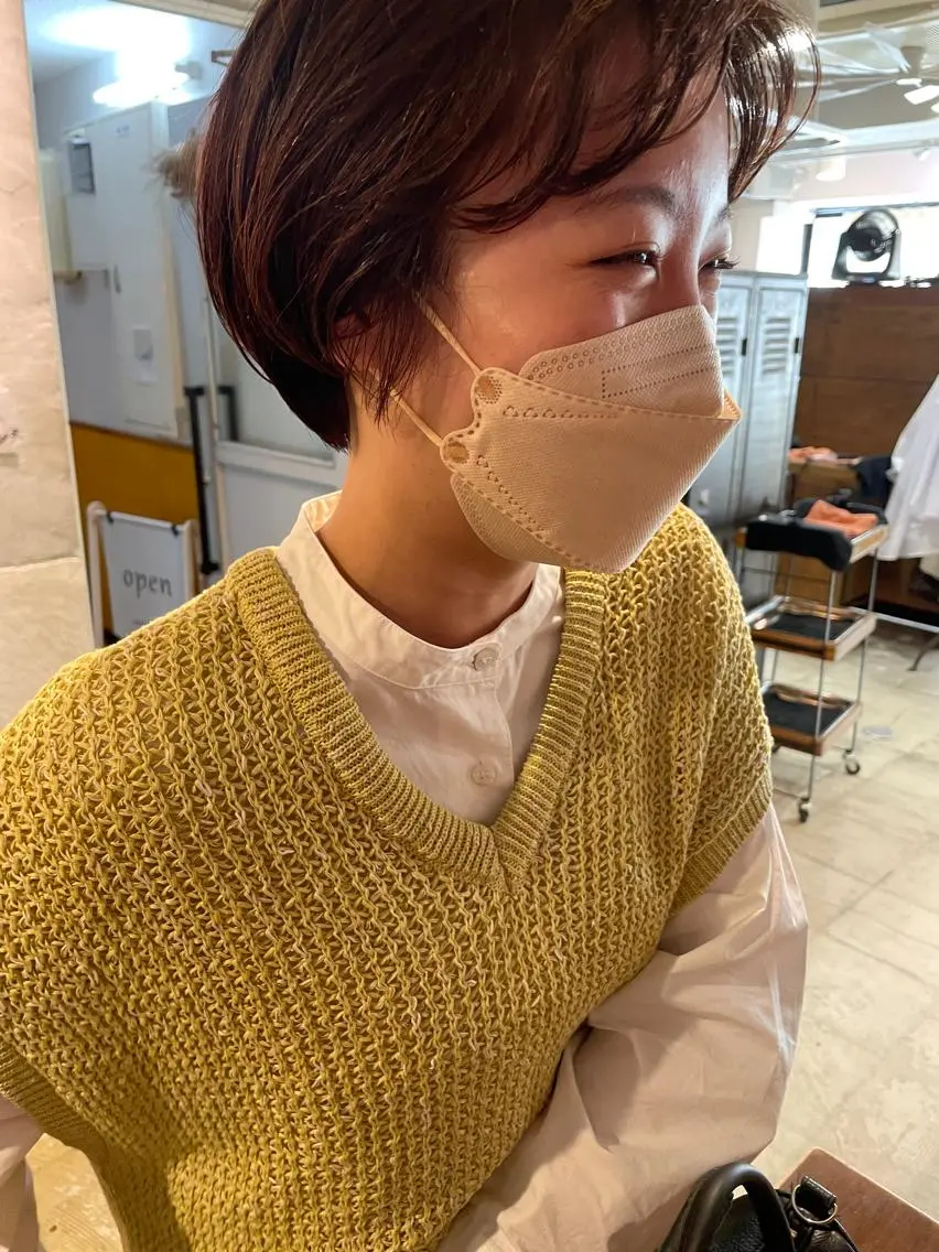 ショート カット ヘアカラー トリートメント ayane⭐️ボブ・ ショート・パーマのヘアスタイル