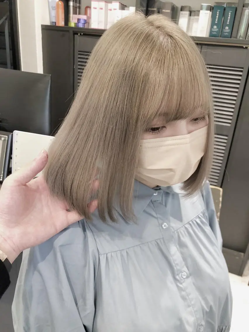 ショート カラー ヘアアレンジ ヘアカラー トリートメント GiseL天神カラー 髪質改善/ブリーチのヘアスタイル