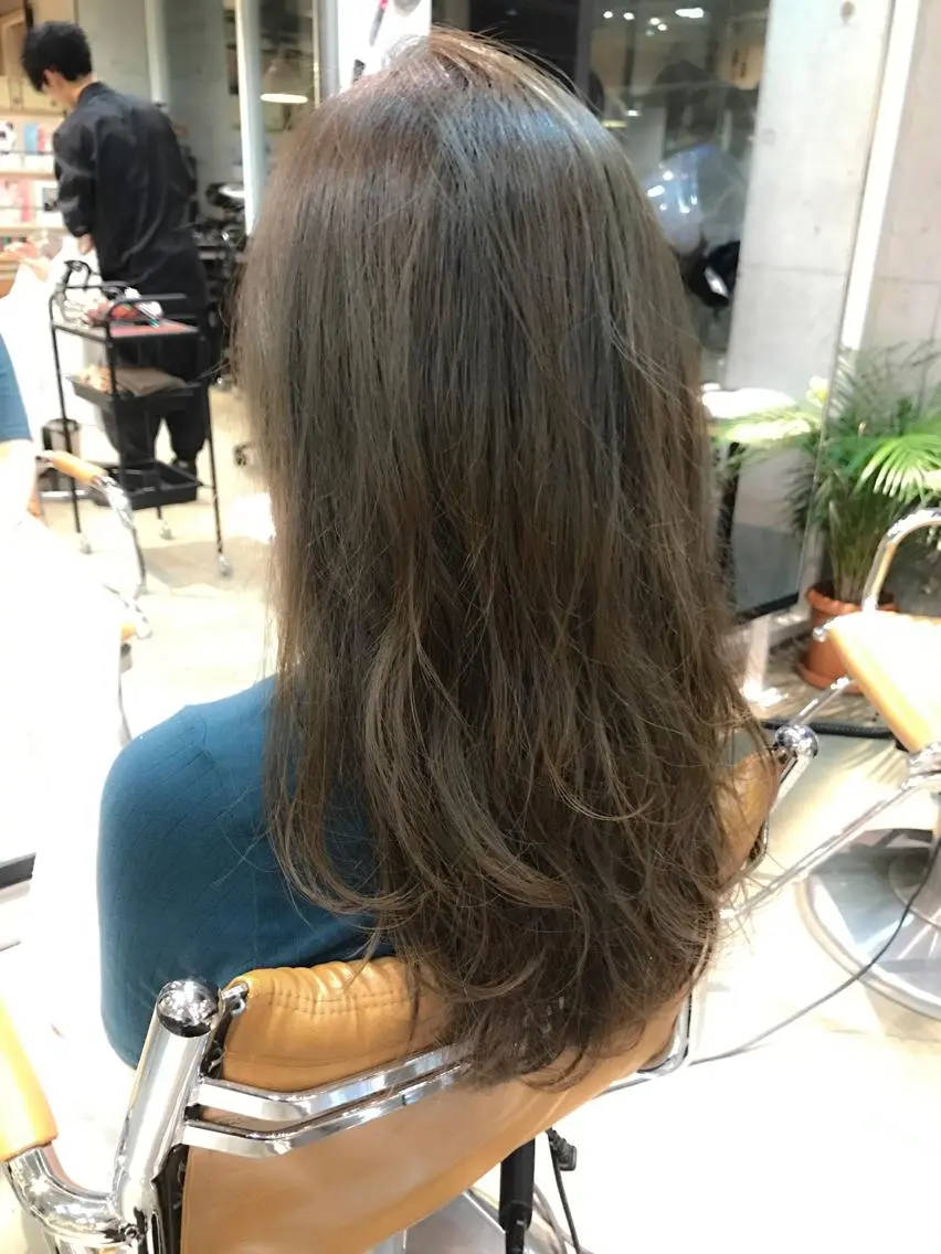 ロング カラー アッシュ 髪質改善🌟 TAKERUのヘアスタイル