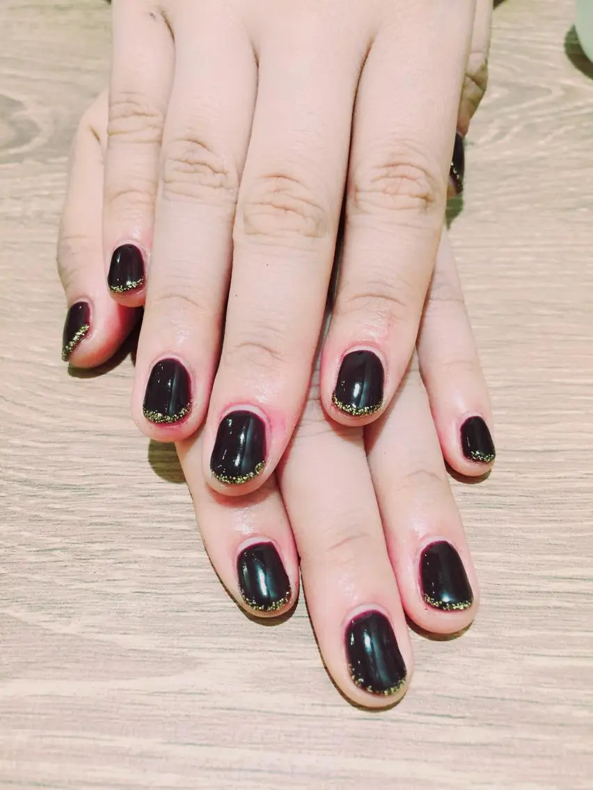 ネイル ブラウン ゴールド 透明感♡︎♡︎ 佐々木早苗のヘアスタイル