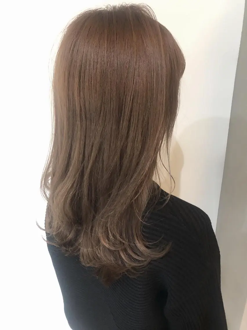 ロング アッシュ ボブ エクステ 外国人風カラー ハイライト カット ヘアカラー 夜23時まで予約🉑 reverieあきらのヘアスタイル