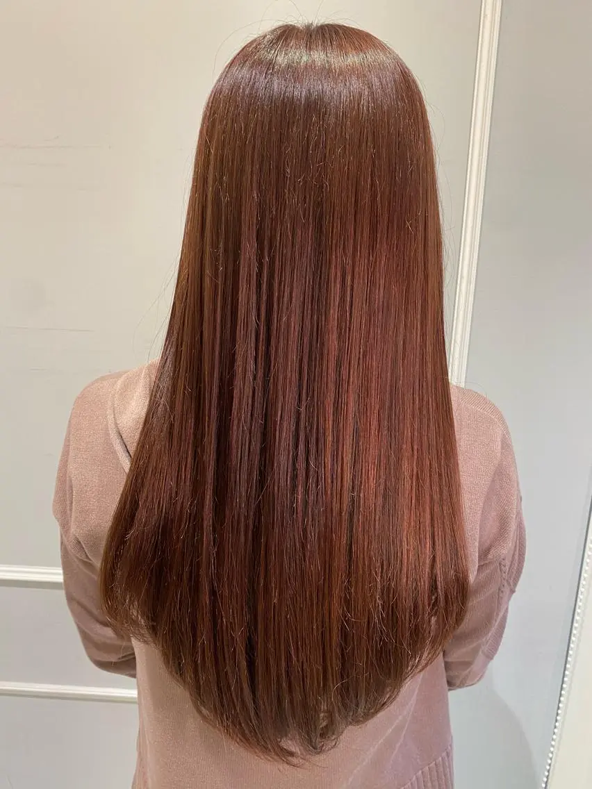 ロング 美髪矯正透明感カラー 江川 和輝のヘアスタイル