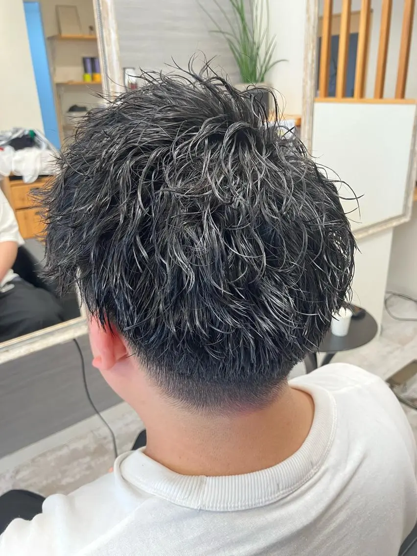 パーマ メンズ カット パーマ メンズ特化/パーマ/ フェードWATARUのヘアスタイル