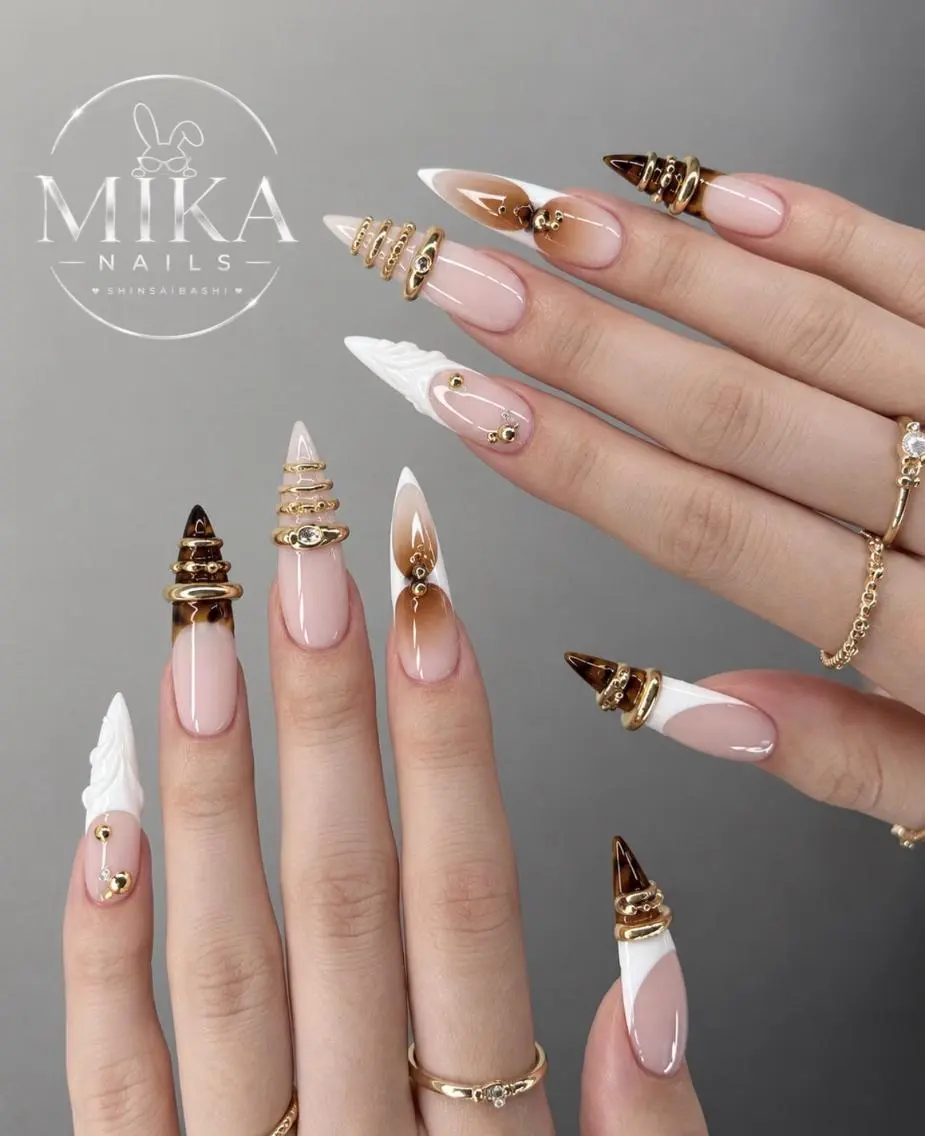 ネイル アートネイル チークネイル ドット フットネイル フレンチネイル Mika Nailsのネイルデザイン