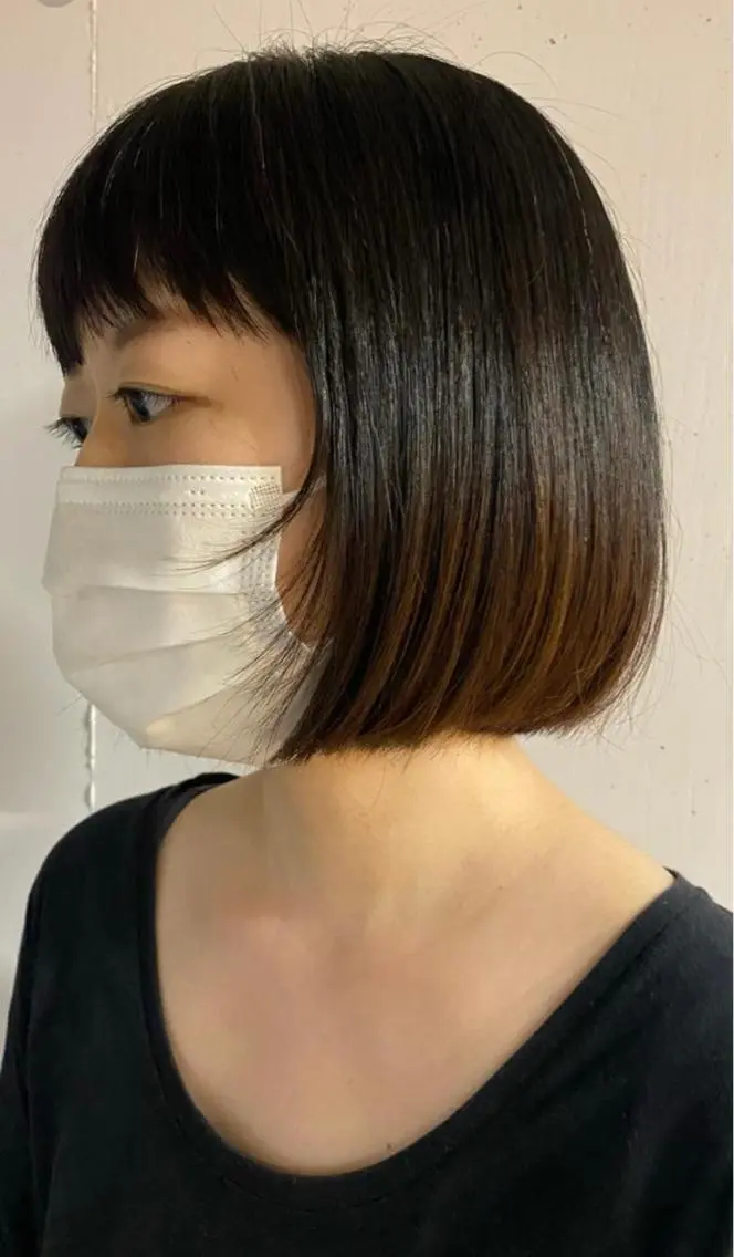 ショート ボブ Yuki☺︎パーマ レイヤーカットのヘアスタイル
