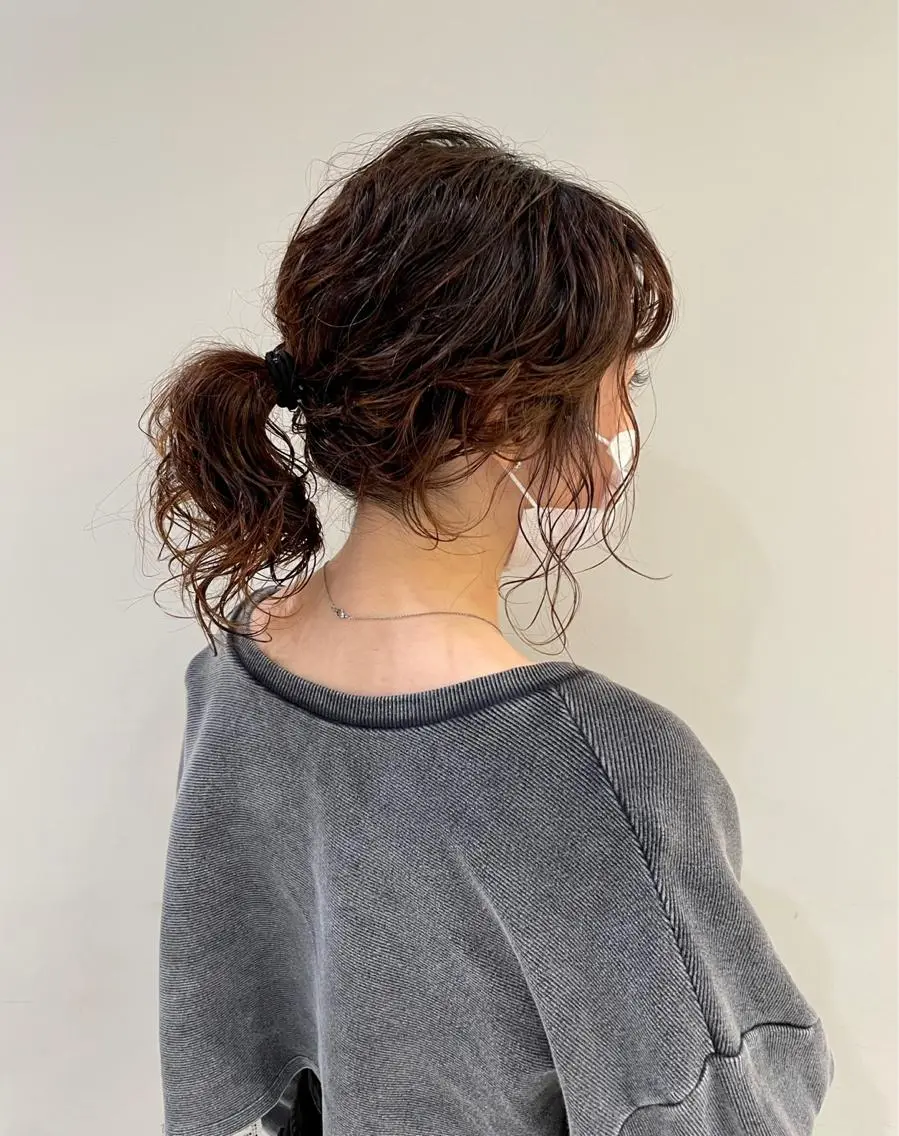 ミディアム パーマ 浅沼 ゆいのヘアスタイル