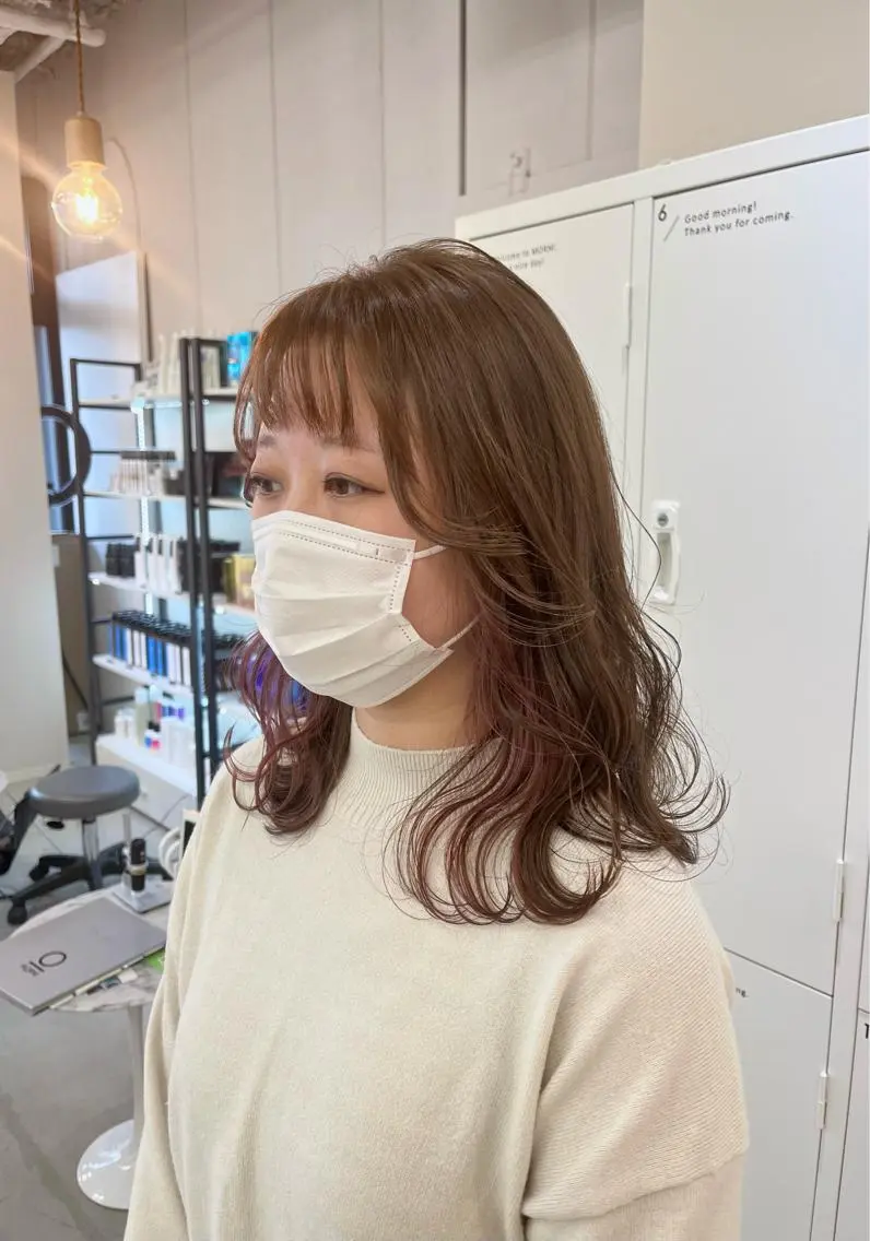 セミロング カラー 神原 茉依🩰🪩のヘアスタイル