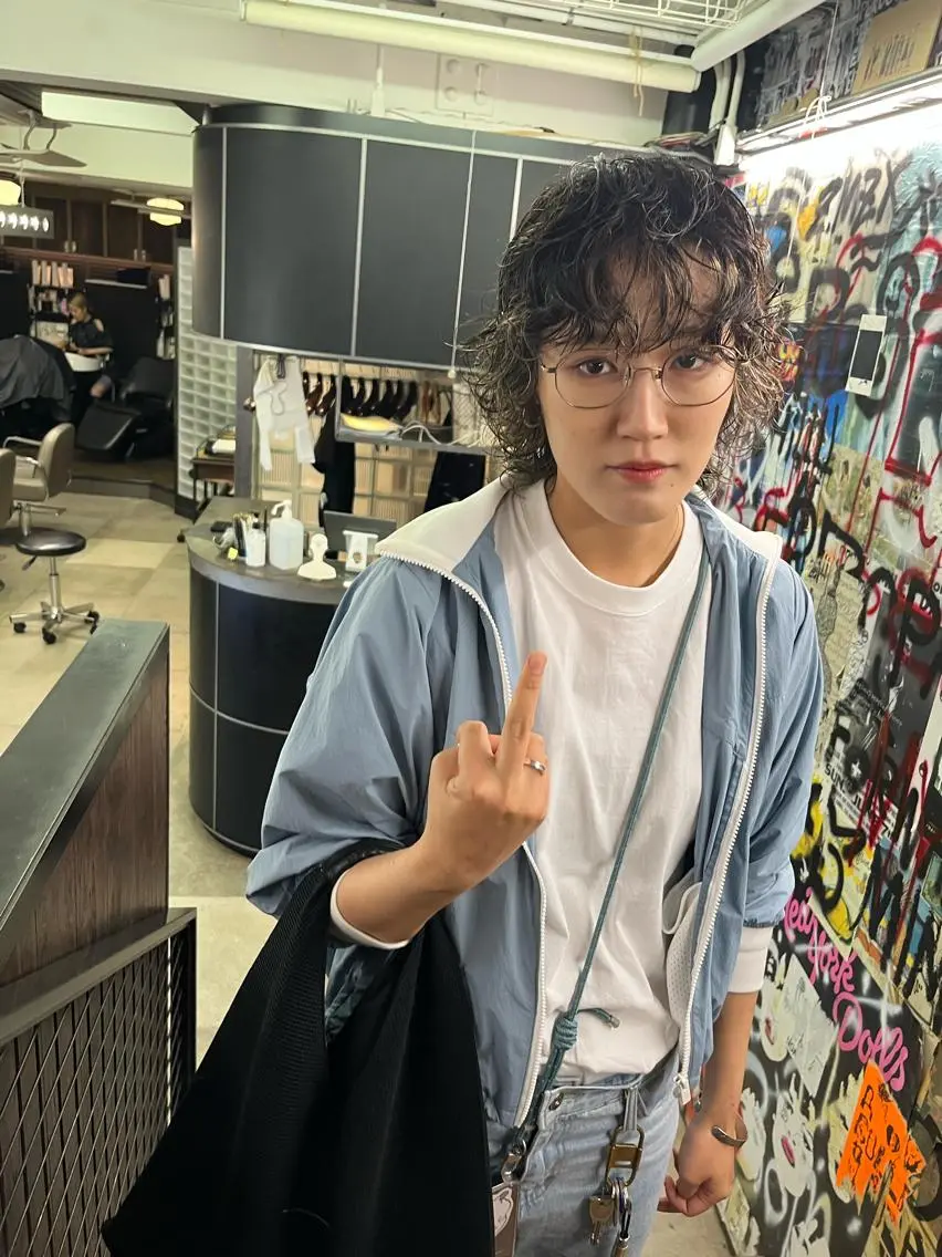 ショート カラー パーマ カット ヘアカラー パーマ eri kinjoのヘアスタイル