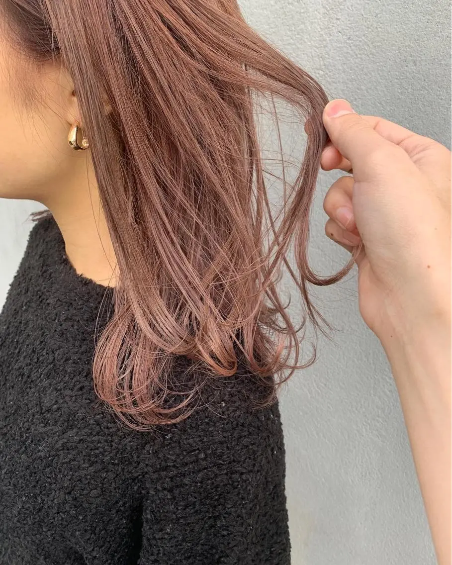 セミロング カット ヘアカラー トリートメント ダブルカラー/透明感 💈JUNYA💈のヘアスタイル