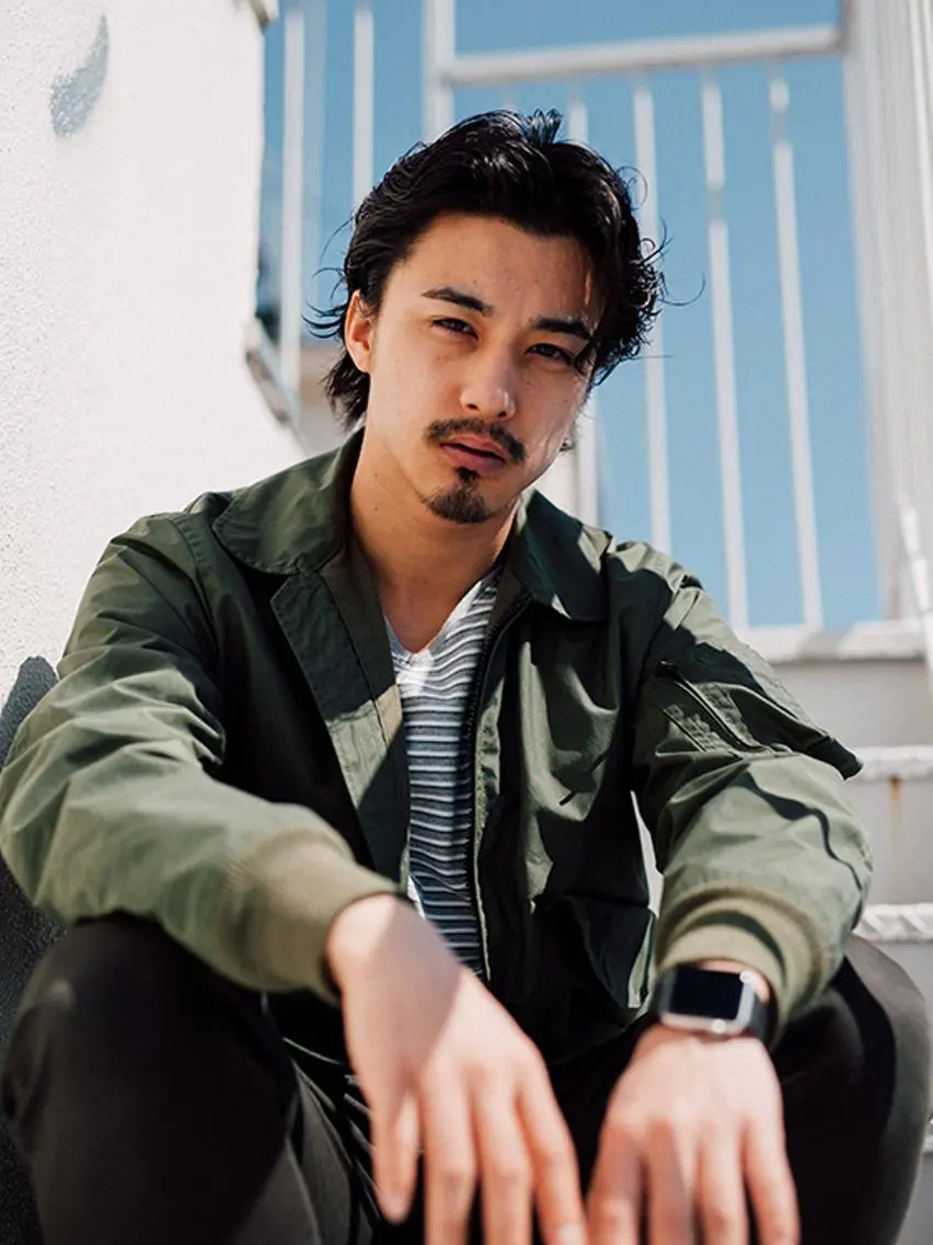 ミディアム 蛭川 博信のヘアスタイル