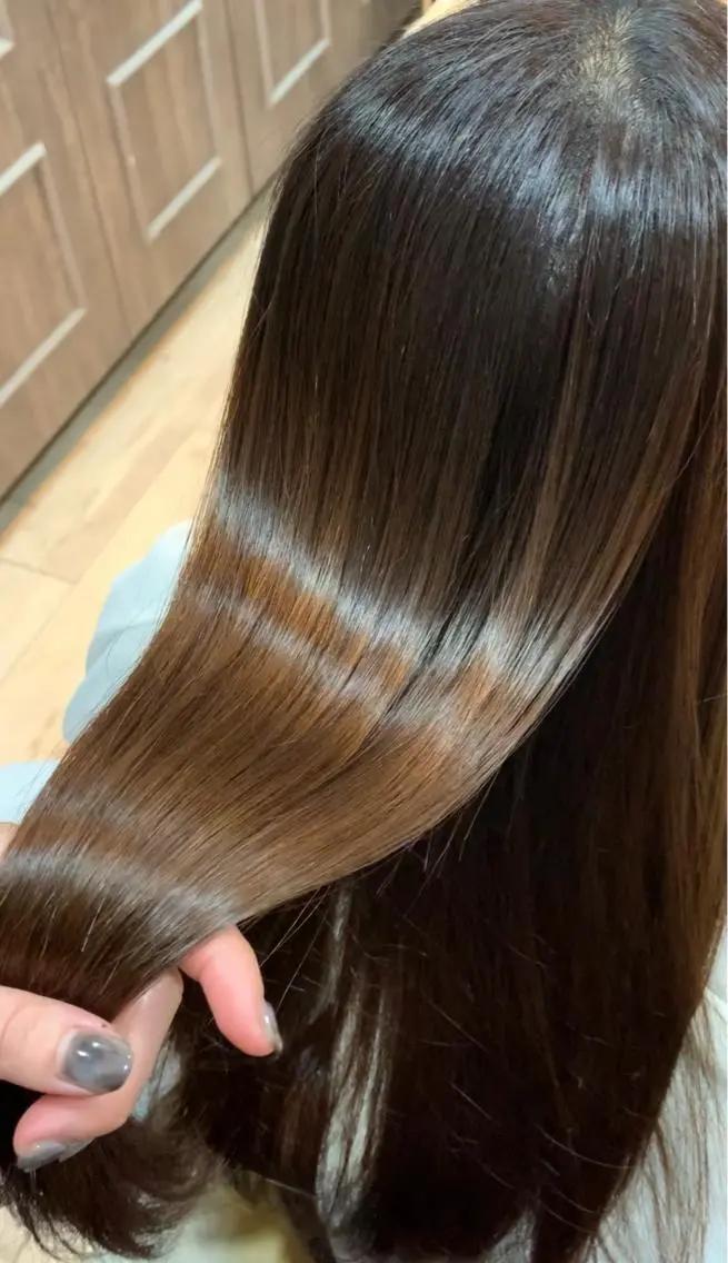 ロング 縮毛矯正 艶カラー/ Nanamiのヘアスタイル