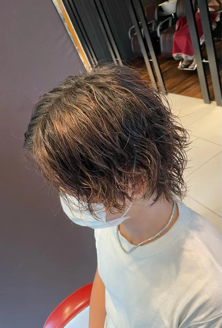 パーマ メンズ メンズパーマ スパイラルパーマ 仙台駅/メンズパーマ /🔗髙橋海汰のヘアスタイル