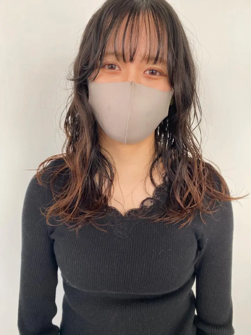ロング パーマ カット ヘアカラー パーマ 縮毛矯正 トリートメント KOOKI スティードトーキョーのヘアスタイル