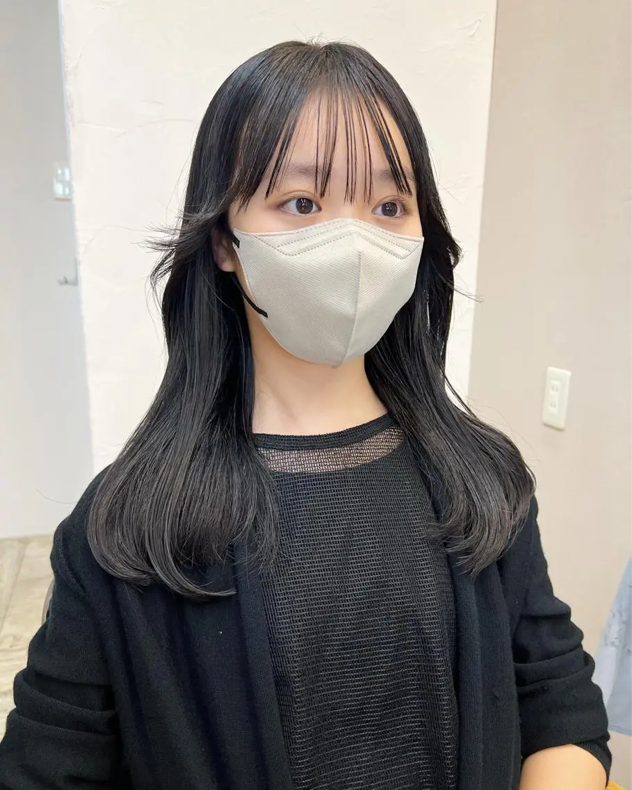 ロング カラー 学生 韓国風ヘア テトネ タカシのヘアスタイル