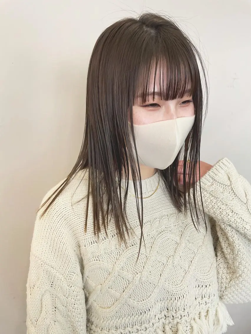 ミディアム カット ヘアカラー トリートメント 関 京磨のヘアスタイル