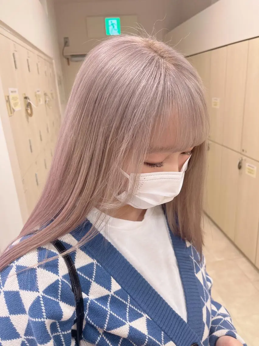 セミロング カラー 暖色専門美容師🎀 お客様満足度◎のヘアスタイル