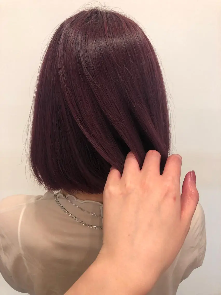 カラー ブリーチ ラベンダーカラー ピンクカラー ピンクラベンダー ラーム 乃木店のヘアスタイル