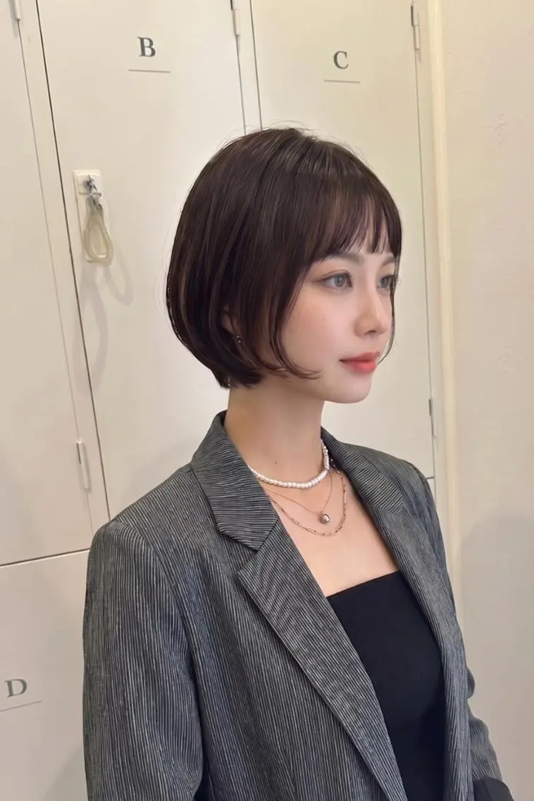 ショート tre.甲子園口店/ レイヤーカットのヘアスタイル