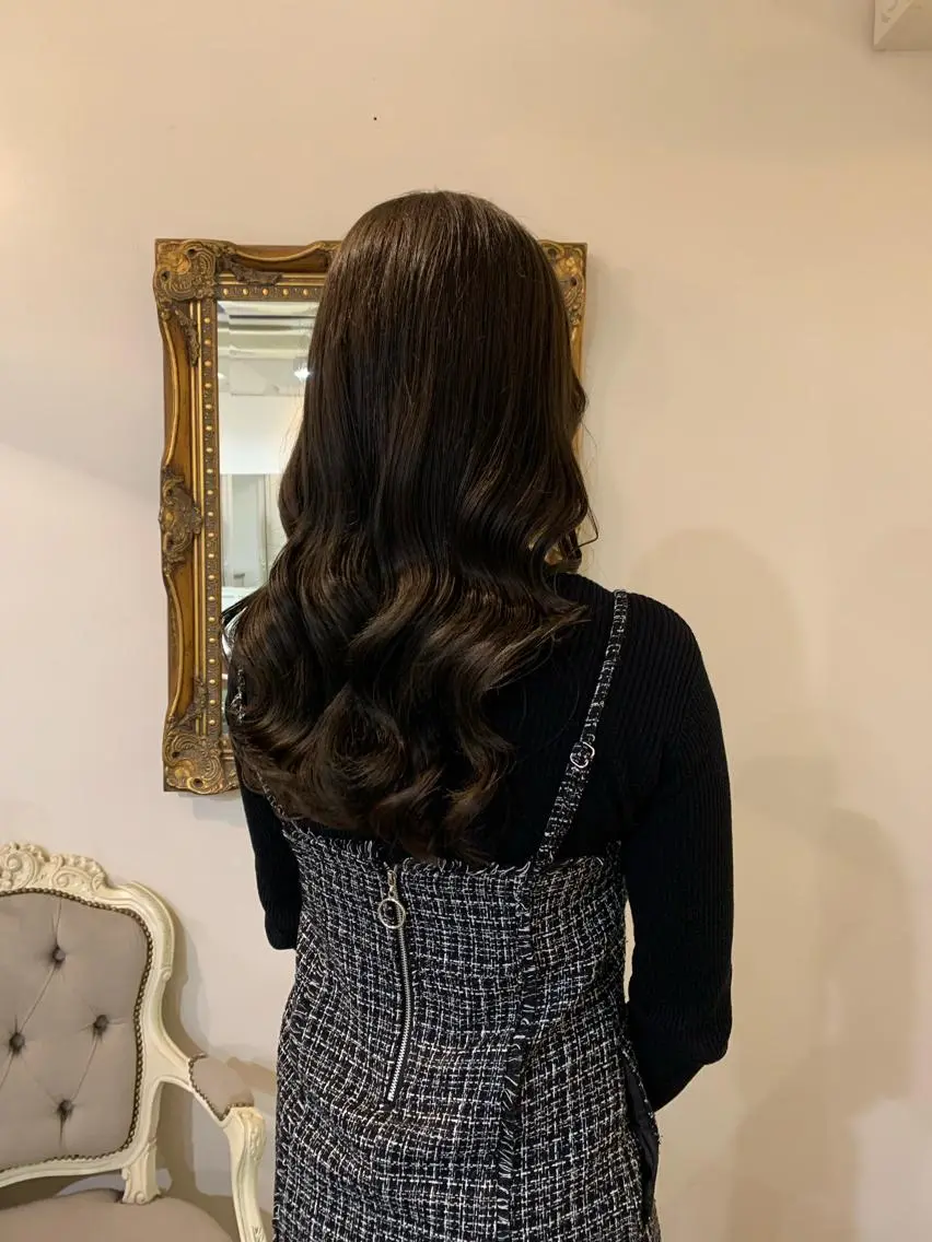 セミロング カラー ヘアアレンジ 山口 樹里のヘアスタイル