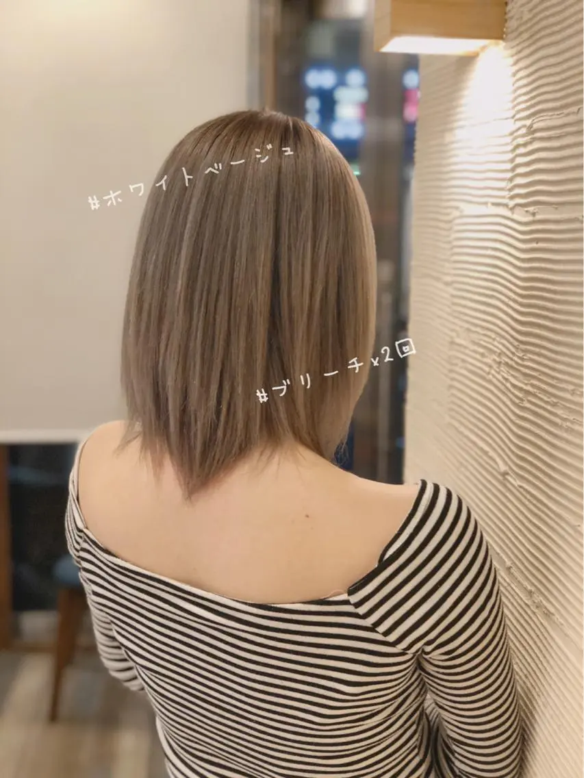 ミディアム カラー ✖️リーアキト LEEAKITO✖️のヘアスタイル