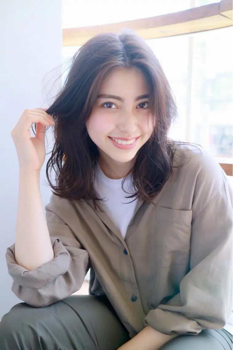セミロング カラー パーマ ヘアアレンジ 【店長】 マツモトタクヤのヘアスタイル