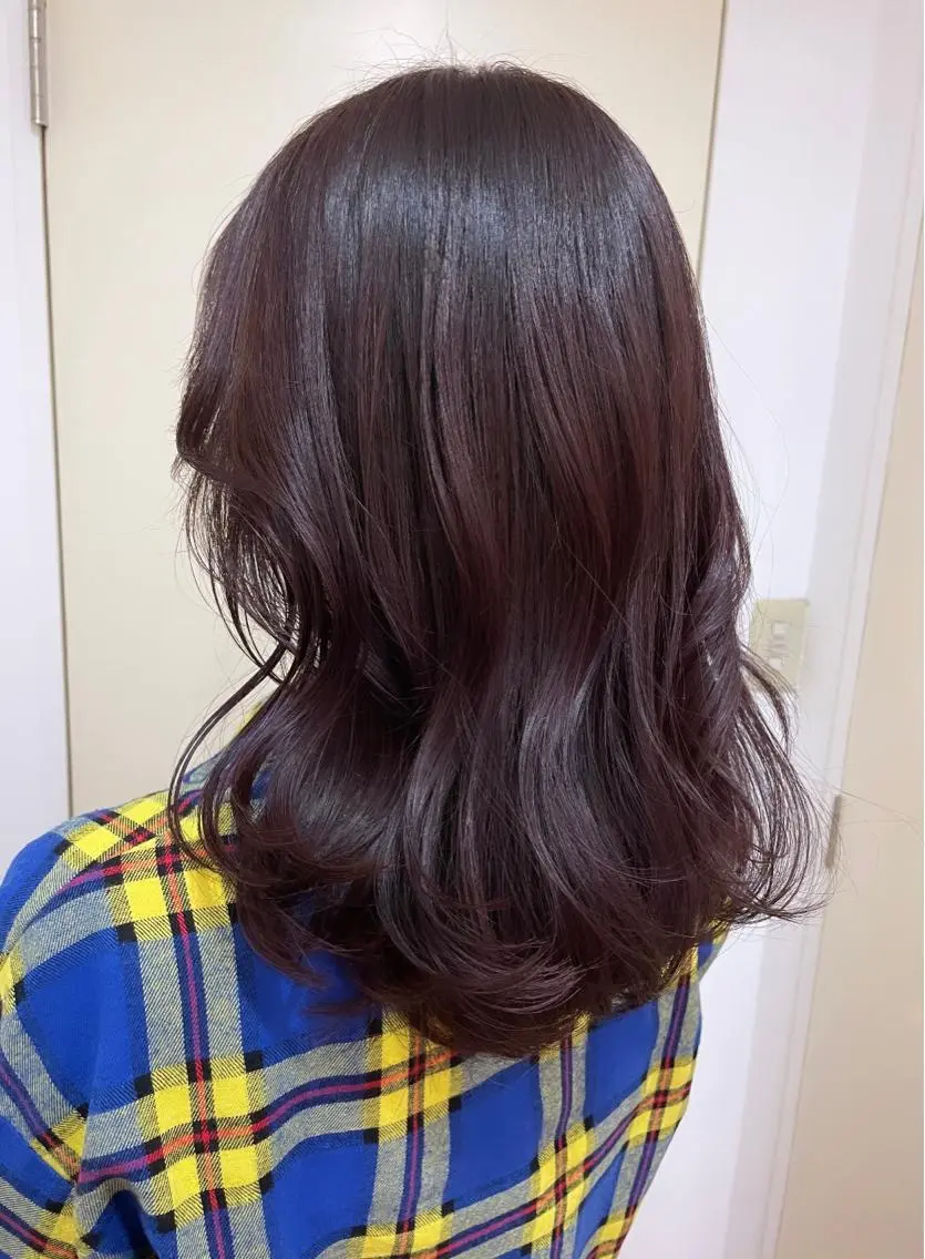 ロング カラー パープルカラー 🦋透明感 艶カラー Rie🦋のヘアスタイル