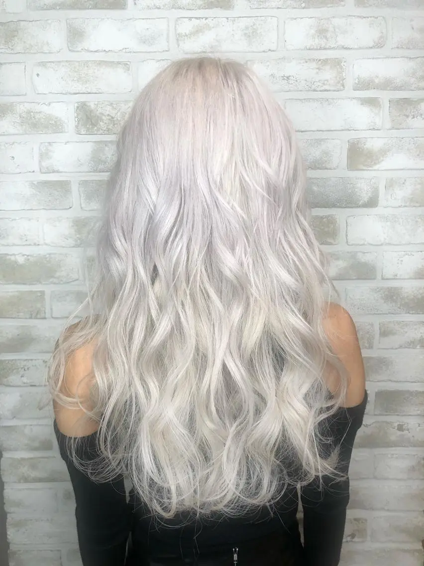 ロング カラー ヘアアレンジ トッチ 艶髪髪質改善のヘアスタイル