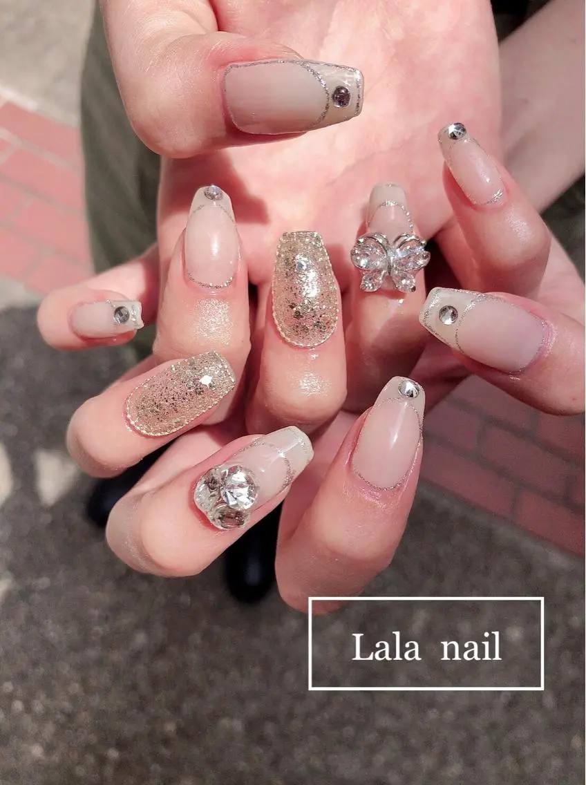 ネイル 韓国ネイル ロングネイル Lala nailのネイルデザイン