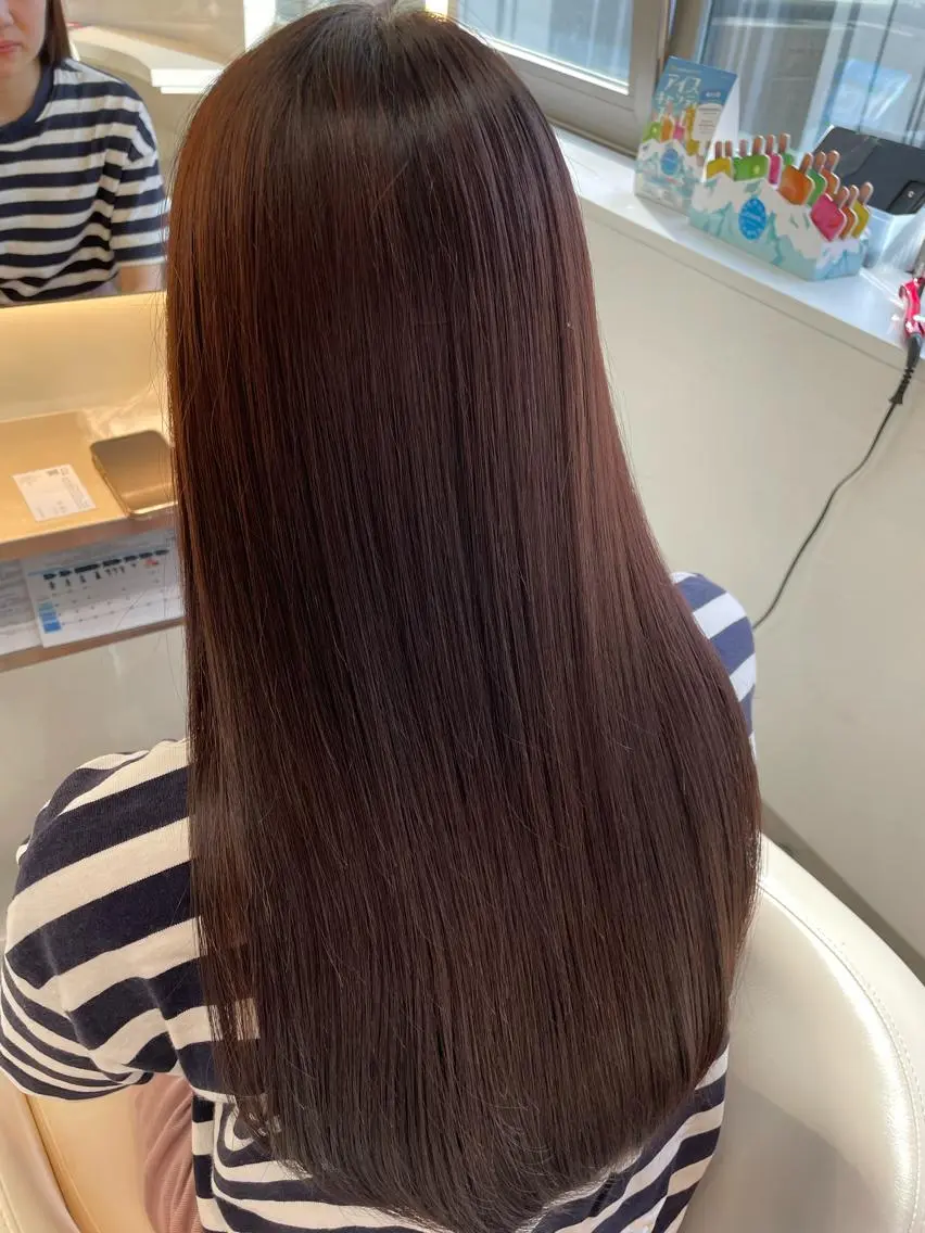 ロング 髪質改善 縮毛矯正 💈髪質改善メニュー 佐藤 萌💈のヘアスタイル