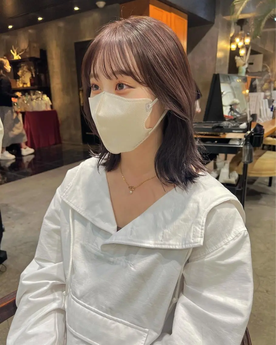 セミロング カラー 圧倒的デザイン力 店長🎨RENAのヘアスタイル