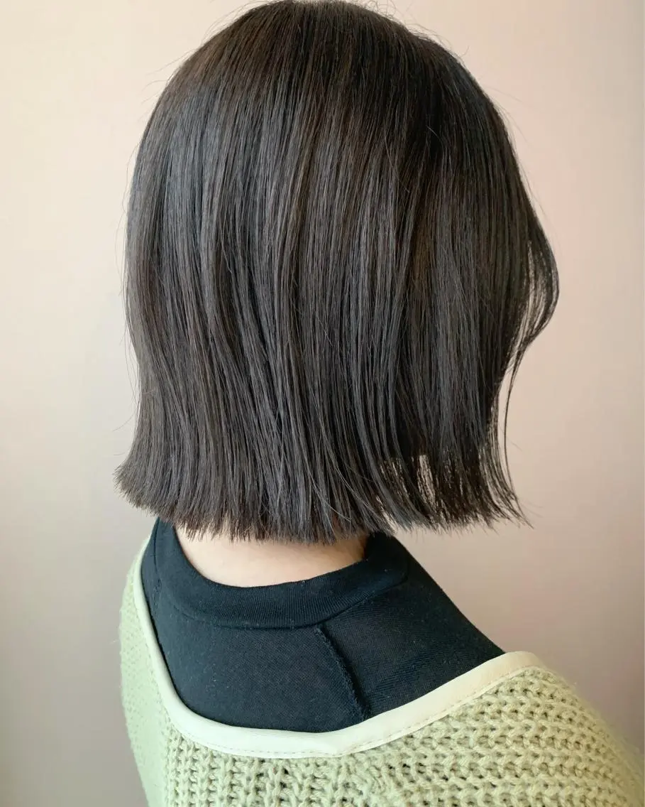 ショート カラー グレージュ ラベンダーカラー ラベンダーグレージュ ラベンダーグレー hubhair レイヤー/透明感のヘアスタイル